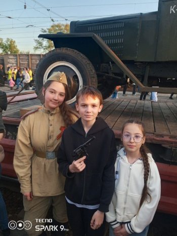 Паровоз Победы в Кузнецке